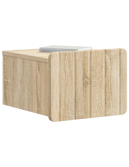 Mobiletto da notte a muro 2 pcs Rovere Sonoma 33 x 34,5 x 24 cm