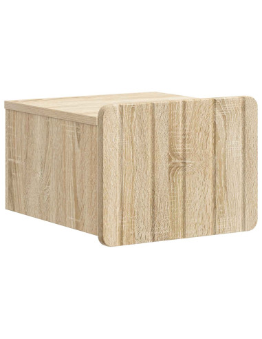 Mobiletto da notte a muro 2 pcs Rovere Sonoma 33 x 34,5 x 24 cm