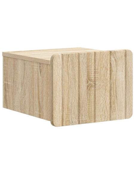 Mobiletto da notte a muro 2 pcs Rovere Sonoma 33 x 34,5 x 24 cm