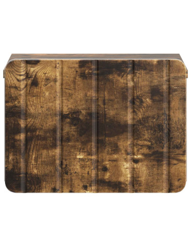 Mobiletto da notte a muro Rovere Fumo 33 x 34,5 x 24 cm
