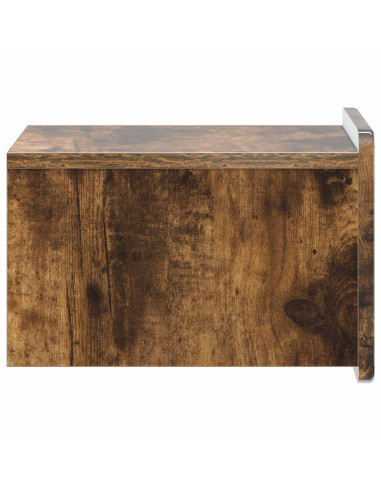 Mobiletto da notte a muro Rovere Fumo 33 x 34,5 x 24 cm