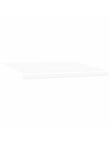 Tenda Retrattile Bianco 500 × 300 cm Tessuto e Metallo