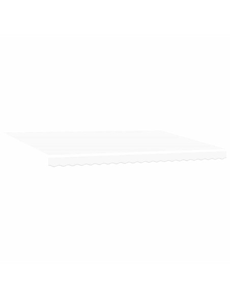 Tenda Retrattile Bianco 500 × 300 cm Tessuto e Metallo