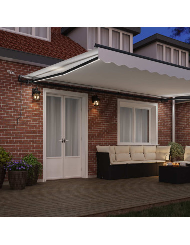 Tessuto per Tenda con Bianco 500 × 350 cm Poliestere