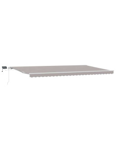 Tenda Retrattile Grigio chiaro 600 × 300 cm Tessuto e acciaio 2