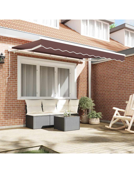 Telo di ricambio per tenda da sole Marrone 280 x 195 cm