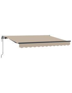 Tenda Retrattile Beige 250 x 200 cm Tessuto 2