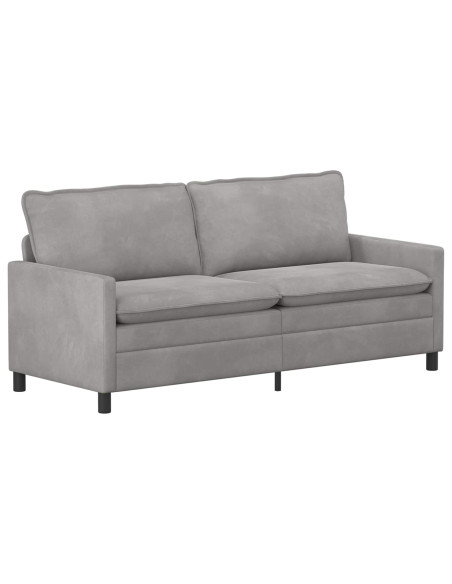 Set di divani 2 pcs Grigio Chiaro Velluto