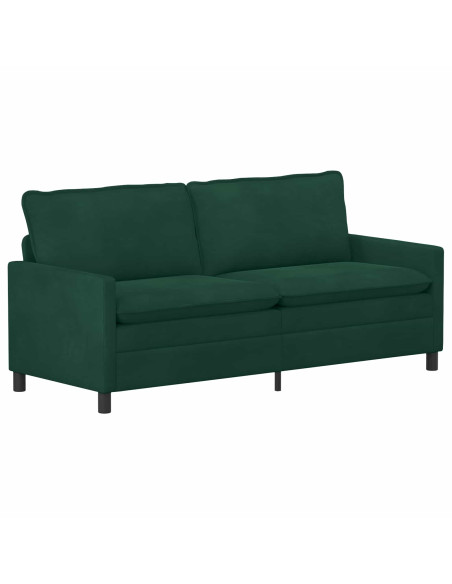 Set di divani 2 pcs Verde Scuro Velluto
