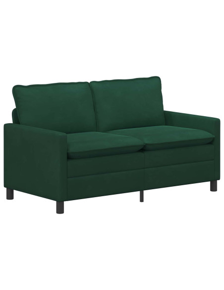 Set di divani 2 pcs Verde Scuro Velluto