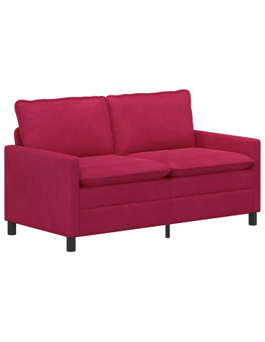 Set di divani 2 pcs Rosso Vino Velluto