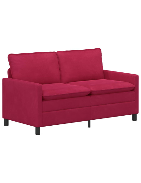Set di divani 2 pcs Rosso Vino Velluto