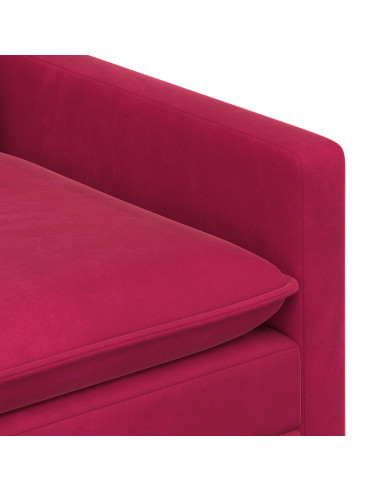 Set di divani 2 pcs Rosso Vino Velluto