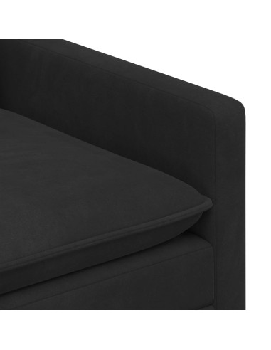 Set di divani 2 pcs Nero Velluto