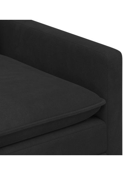 Set di divani 2 pcs Nero Velluto