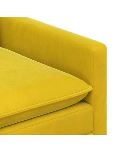 Set di divani 2 pcs Giallo Velluto