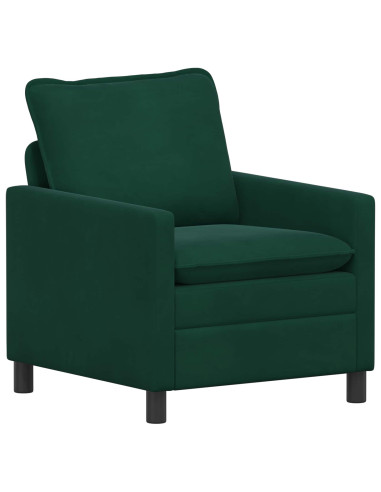 Divano Verde Scuro 76 x 81 x 87,5 cm Velluto