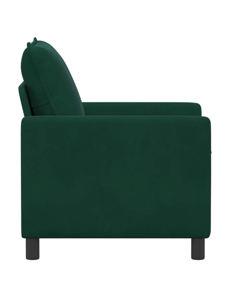 Divano Verde Scuro 76 x 81 x 87,5 cm Velluto