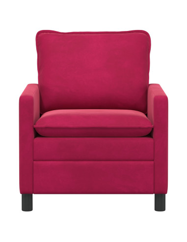 Divano Rosso Vino 76 x 81 x 87,5 cm Velluto