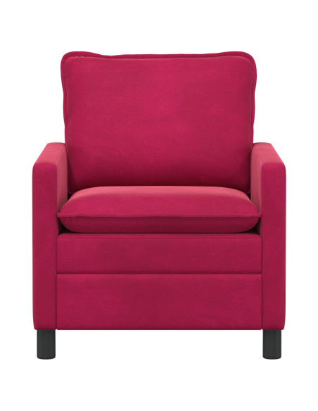Divano Rosso Vino 76 x 81 x 87,5 cm Velluto