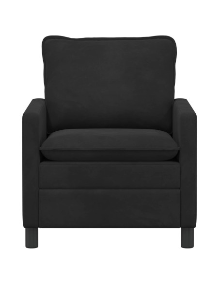 Divano Nero 76 x 81 x 87,5 cm Velluto