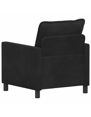 Divano Nero 76 x 81 x 87,5 cm Velluto