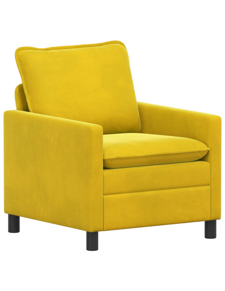 Divano Giallo 76 x 81 x 87,5 cm Velluto