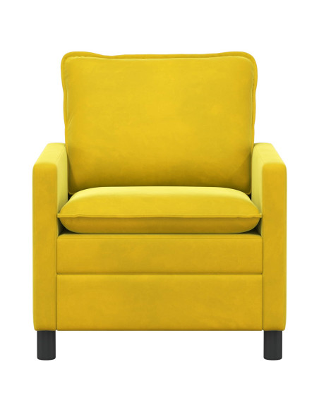 Divano Giallo 76 x 81 x 87,5 cm Velluto