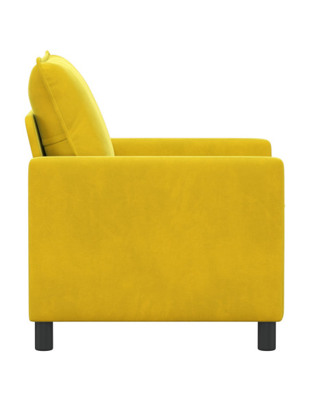 Divano Giallo 76 x 81 x 87,5 cm Velluto