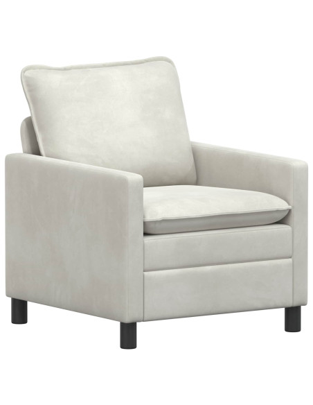 Divano Crema 76 x 81 x 87,5 cm Velluto