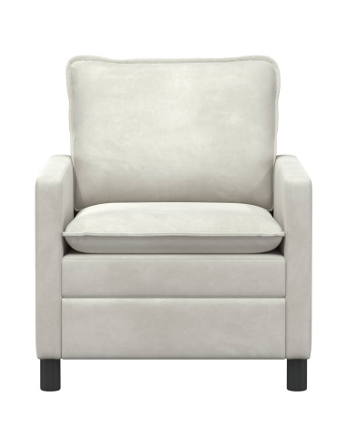 Divano Crema 76 x 81 x 87,5 cm Velluto