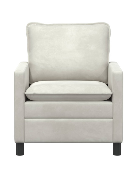 Divano Crema 76 x 81 x 87,5 cm Velluto
