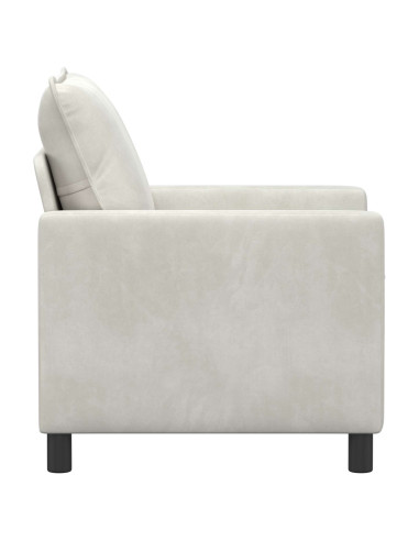 Divano Crema 76 x 81 x 87,5 cm Velluto
