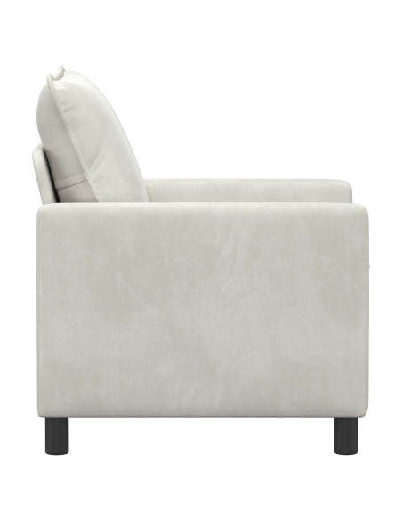 Divano Crema 76 x 81 x 87,5 cm Velluto
