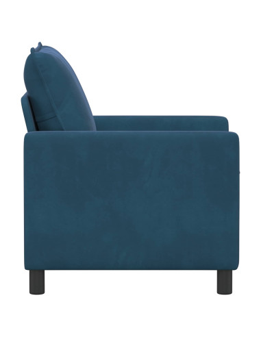 Divano Blu 76 x 81 x 87,5 cm Velluto
