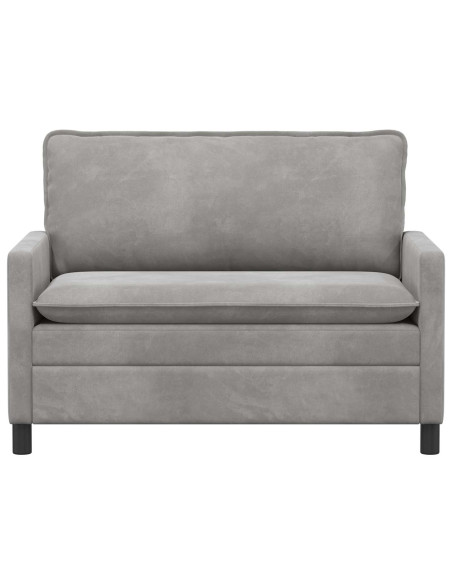 Divano Grigio Chiaro 126 x 81 x 87,5 cm Velluto