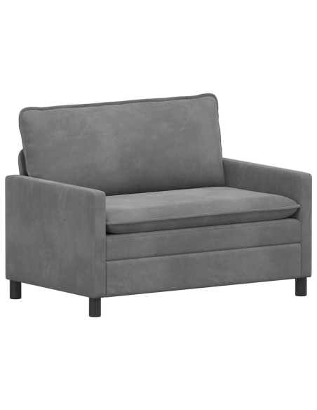 Divano Grigio Scuro 126 x 81 x 87,5 cm Velluto