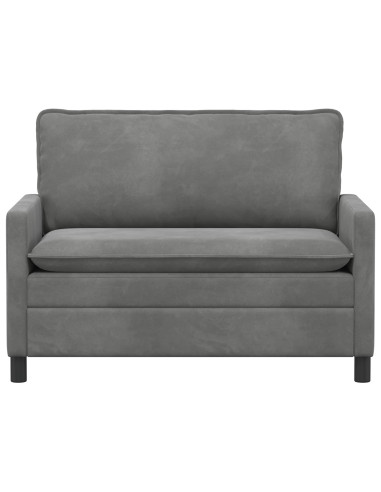Divano Grigio Scuro 126 x 81 x 87,5 cm Velluto