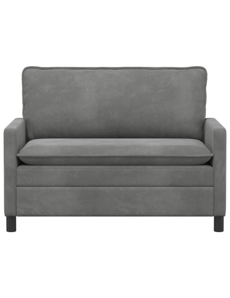 Divano Grigio Scuro 126 x 81 x 87,5 cm Velluto