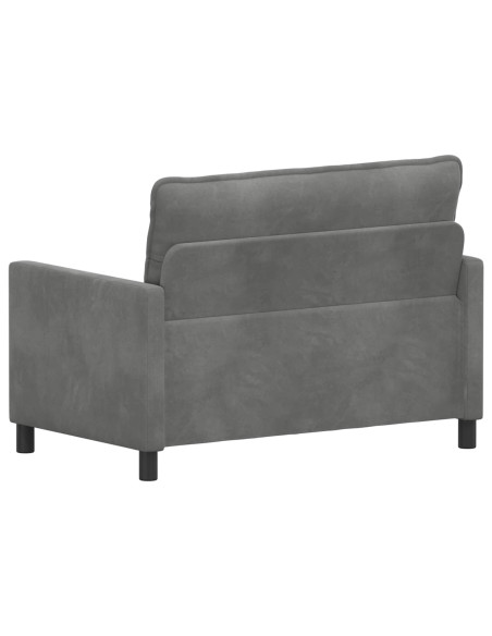 Divano Grigio Scuro 126 x 81 x 87,5 cm Velluto