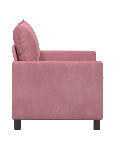 Divano Rosa 126 x 81 x 87,5 cm Velluto