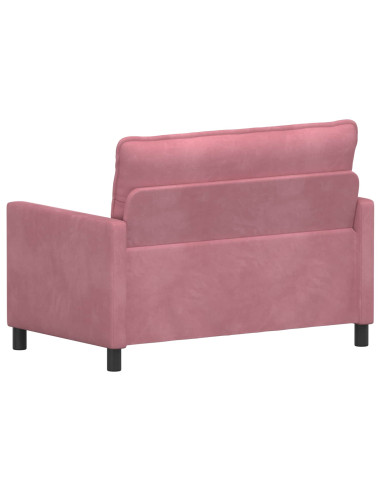 Divano Rosa 126 x 81 x 87,5 cm Velluto