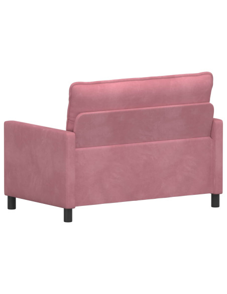 Divano Rosa 126 x 81 x 87,5 cm Velluto