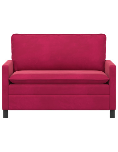 Divano Rosso Vino 126 x 81 x 87,5 cm Velluto