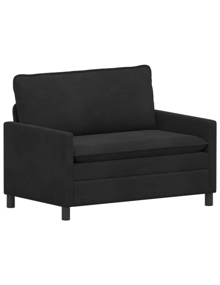 Divano Nero 126 x 81 x 87,5 cm Velluto