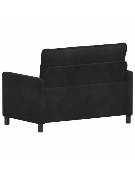 Divano Nero 126 x 81 x 87,5 cm Velluto