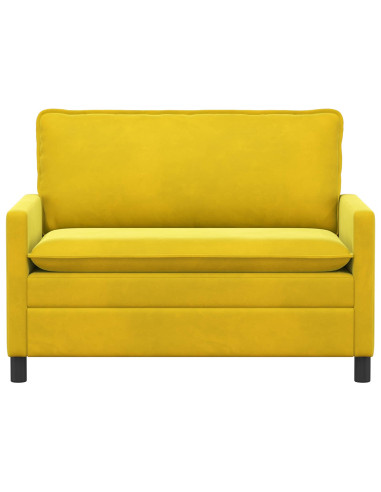 Divano Giallo 126 x 81 x 87,5 cm Velluto