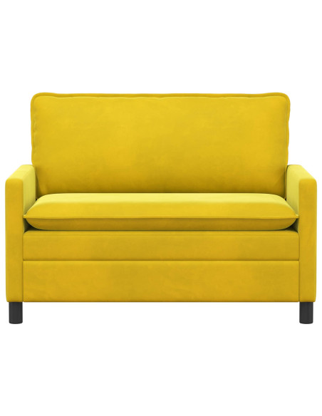 Divano Giallo 126 x 81 x 87,5 cm Velluto