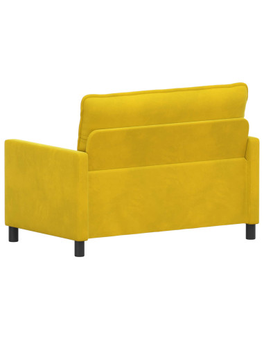 Divano Giallo 126 x 81 x 87,5 cm Velluto