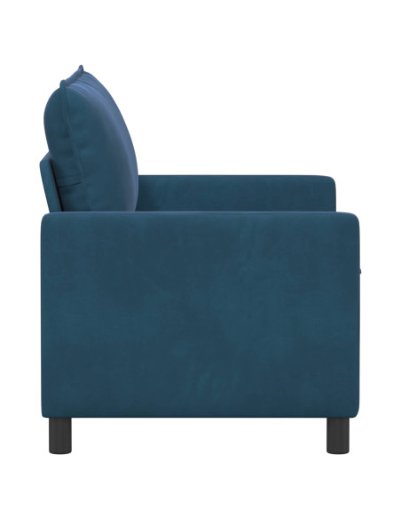Divano Blu 126 x 81 x 87,5 cm Velluto
